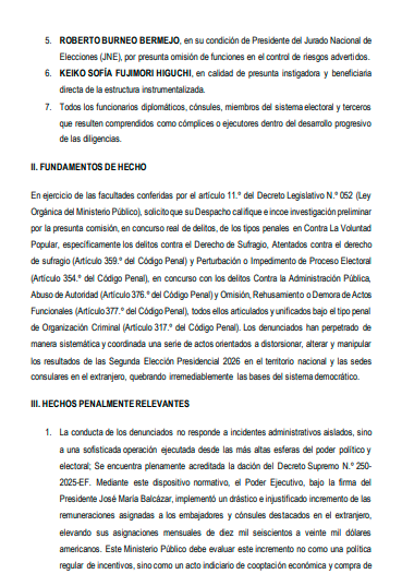 LuiguiTorres23's tweet photo. Personero de Juntos por el Perú formuló denuncia penal ante el Ministerio Público contra Keiko Fujimori, Balcázar, Carlos Pareja, Corvetto, Juan Pachas y Burneo por la presunta comisión de organización criminal 

La denuncia fue presentada el 25 de junio

@Ahorayenlahora1 https://t.co/n9p4GT6wV2