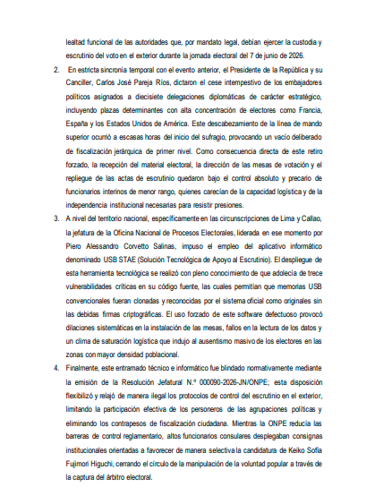 LuiguiTorres23's tweet photo. Personero de Juntos por el Perú formuló denuncia penal ante el Ministerio Público contra Keiko Fujimori, Balcázar, Carlos Pareja, Corvetto, Juan Pachas y Burneo por la presunta comisión de organización criminal 

La denuncia fue presentada el 25 de junio

@Ahorayenlahora1 https://t.co/n9p4GT6wV2