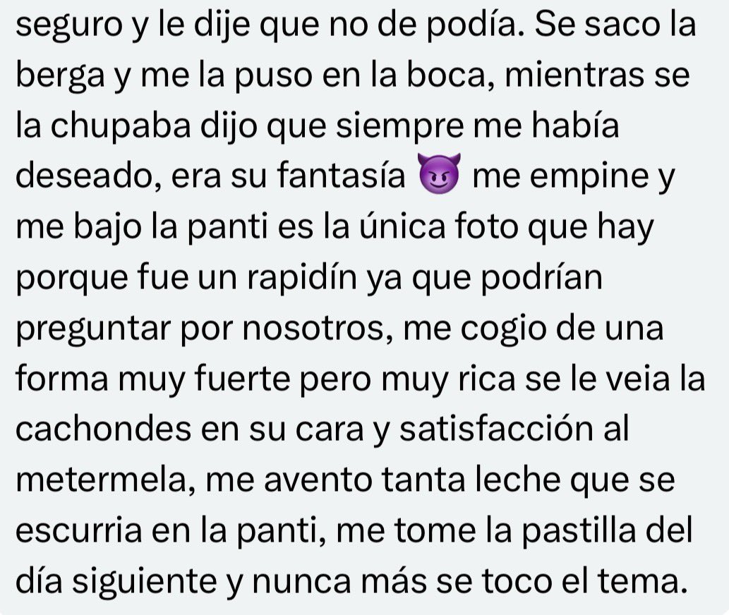 ConfesCornudas's tweet photo. 😈Confesión @AGS_PAREJALIBRE 😈

Año nuevo del 2023: fue en casa de mis suegros y así fui vestida, muy tapada al principio pero al final ya tomada se me veia todo... Mi esposo se retiro del lugar a la 1 am por motivos que tenia que trabajar y yo me quede porque era pura familia… https://t.co/4WeIcgHCXZ