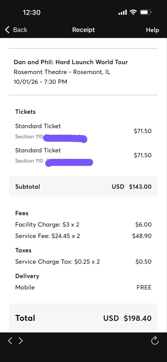 abettermii1's tweet photo. I’m selling D&amp;P Hard Launch tickets for Chicago on Oct. 1. They are standard tickets. I was able to get silver VIP at another show. 💜🚀$198.40 #dnpticketsale @dnptickets https://t.co/p69eSEArY9