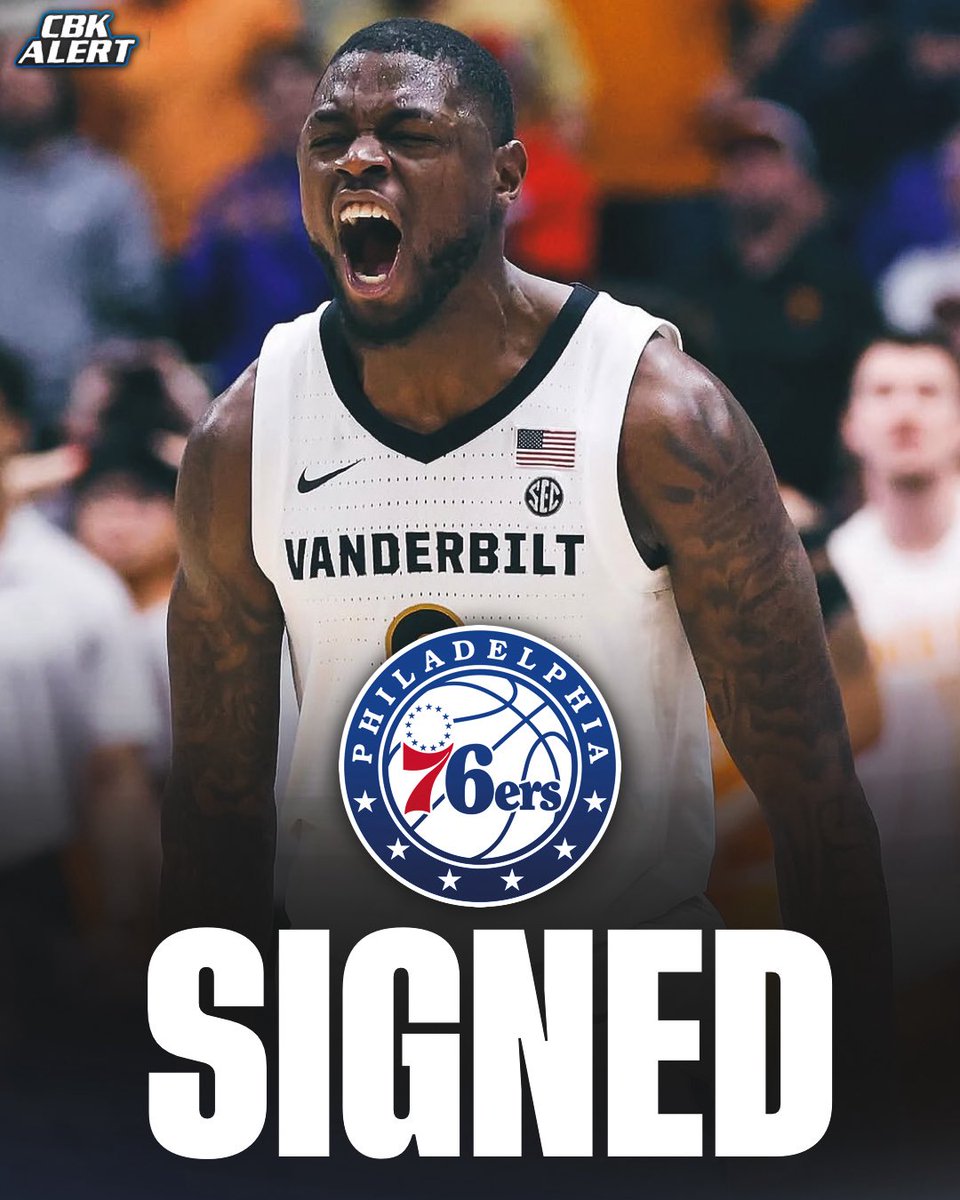 CBKAlertonX's tweet photo. NEWS: Undrafted and former Vanderbilt guard Duke Miles has agreed to an Exhibit-10 deal with the 76ers, his father tells me. https://t.co/Z6umCvoovC