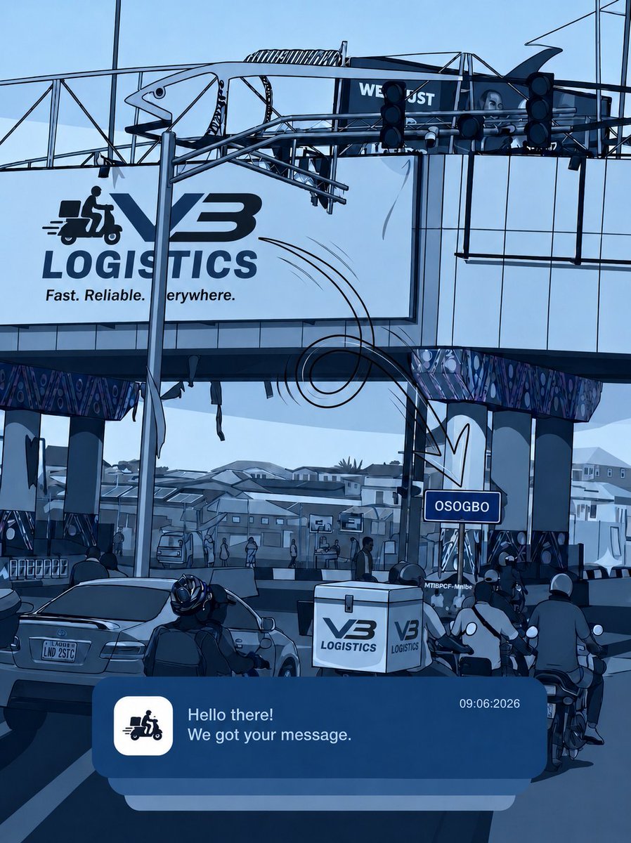Coker_Creative's tweet photo. Vector illustration flyer design for @VBlogisticsnosg using a scene image of a major part of Osogbo city.

The Image                                  The Design https://t.co/sLHjqyDNWi