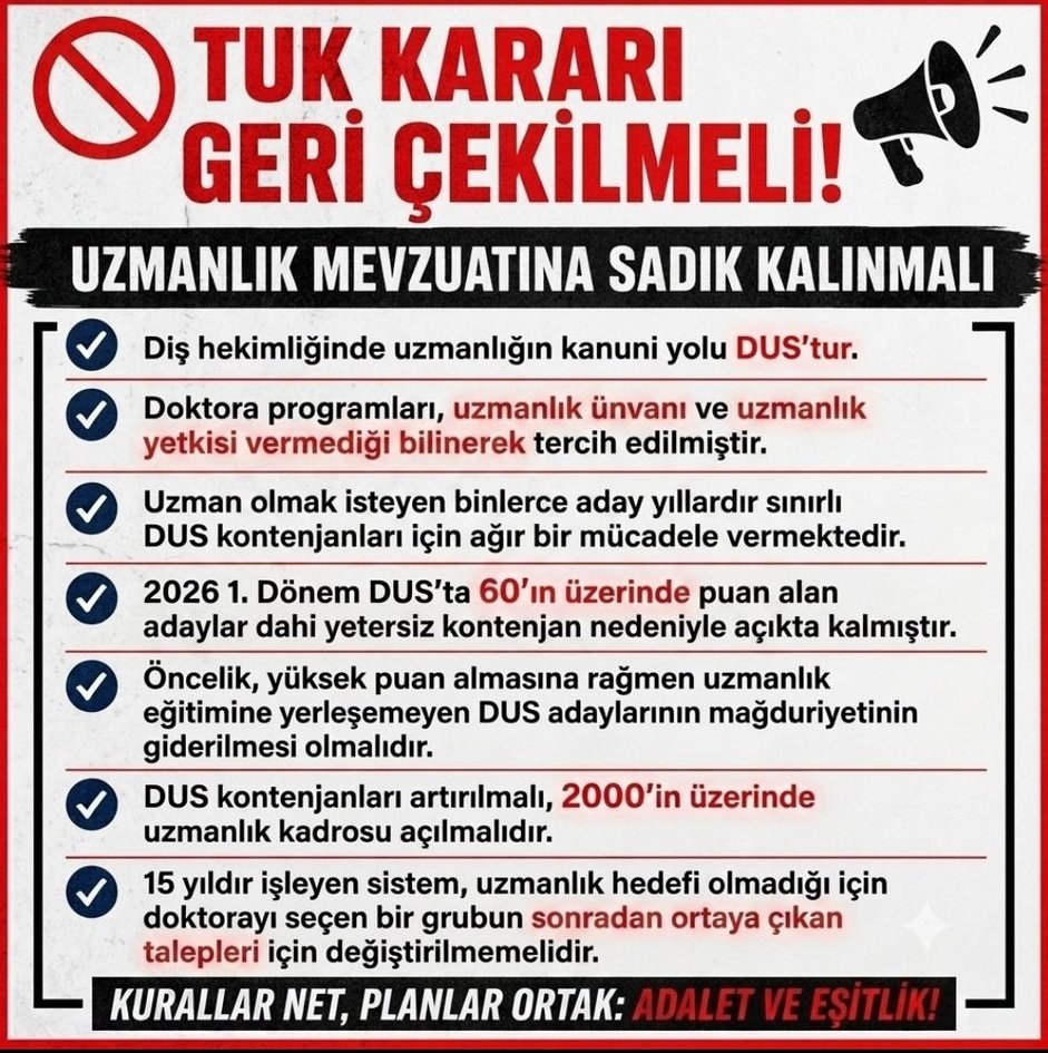 Seymakkole's tweet photo. Özel kliniklerde diş tedavi maliyetleri tavan yapmışken, dar gelirli vatandaşın tek sığınağı kamudur. Kamudaki diş hekimi kadrolarını boş bırakmak, halkı ağız ve diş sağlığından mahrum etmektir! Atama lüks değil, halk sağlığı için haktır. #AtamadaDişEczDışlandı
@suayipbirinci @erolozvar @YuksekogretimK @drmemisoglu @profokumus_ @RTErdogan
@dryasinerkoc @saglikbakanligi
@memetsimsek @eczirfan
@TDB_TDA @tebkurumsal