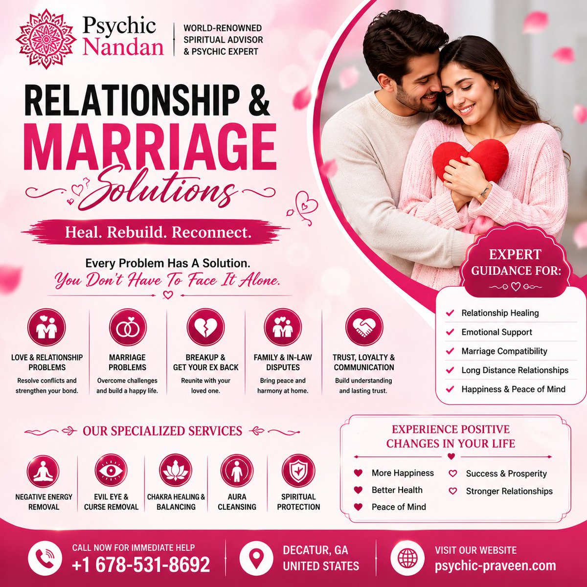 PsychicH61474's tweet photo. Relationship &amp; Marriage Solutions Georgia

�� 3845 N Druid Hills Rd, Decatur, GA 30033, United States 
📍 https://t.co/fvqzhJNRBB
📞 +1 678-531-8692 
🌐 https://t.co/RLiLf5A7AT

#RelationshipGoals #MarriageSolutions #LovePsychic #Georgia #DecaturGA https://t.co/BfUg9xA0FO