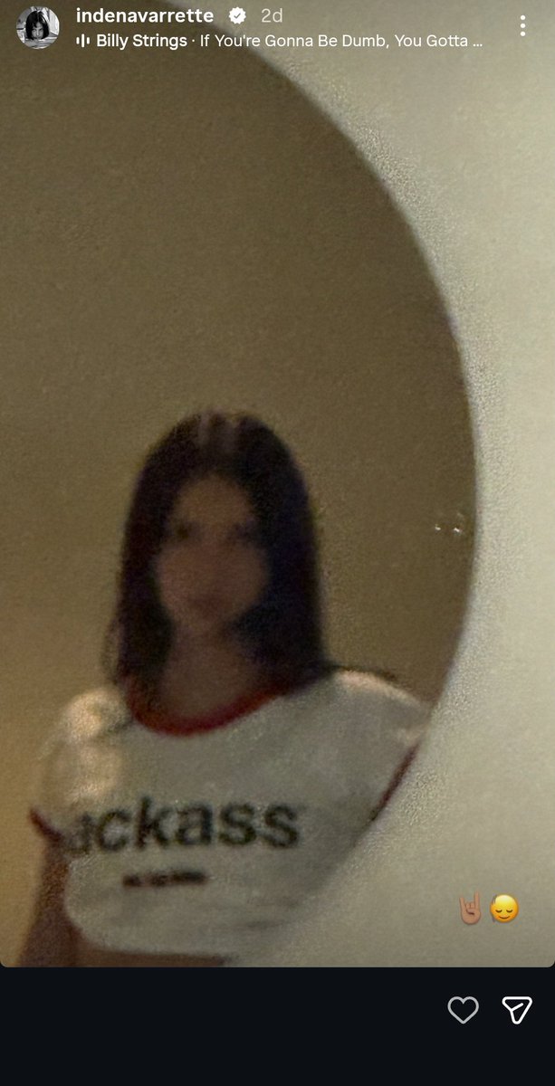 NavaretteHQ's tweet photo. Inde's story with jackass t-shirt via her instagram https://t.co/LoI5Rdhx5H
