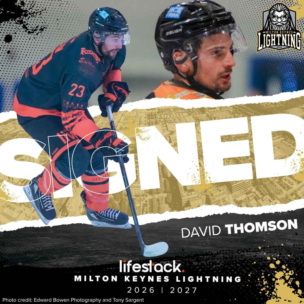 MKLightningIHC's tweet photo. 🚨 NEW ARRIVAL 🚨
lifestack Milton Keynes Lightning are delighted to confirm the signing of forward David Thomson for the 2026/27 season⚡🏒
Head Coach Pete Russell said “He’s a pure scorer who plays with intensity, competes hard in the battles, and is strong on faceoffs. David is the kind of player every team needs, and we’re extremely happy to have signed him.”
Welcome to the lifestack MK Lightning family, David ⚡
Read more ➡️ https://t.co/uqQOO35Uew
