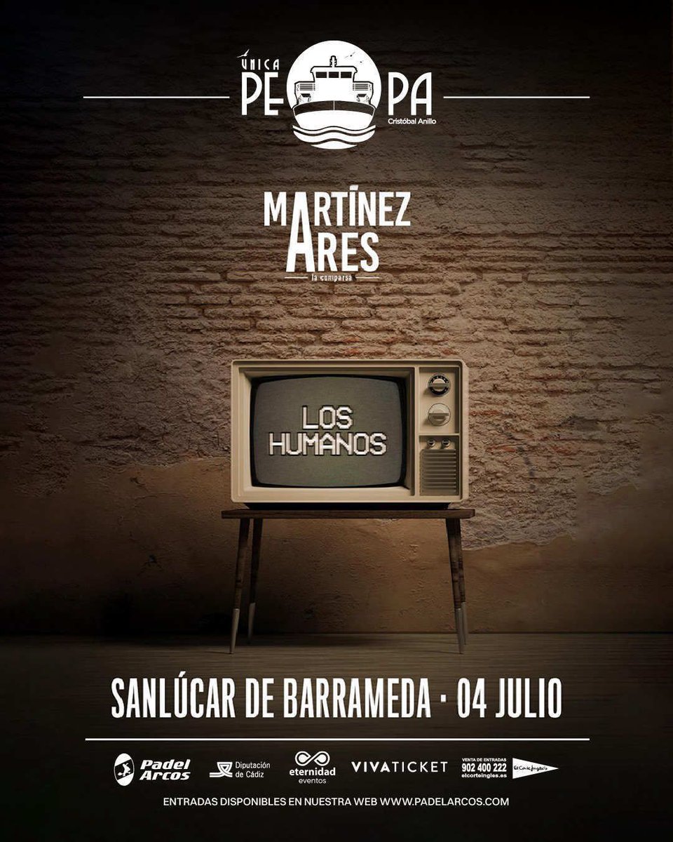 ComparsaAres's tweet photo. 📍 SANLUCAR DE BARRAMEDA
┌ 📅 04 de Julio
├ 🧬 Los Humanos
├ 🎭Buque La Pepa
└ ⏰ 20:30H
🎟 Entradas: https://t.co/tvdZsnpaFl https://t.co/h993Hzl8Lg