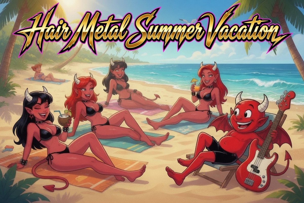 HBBasement's tweet photo. My summer vacation starts now!!! #WorkingSucks #HairMetalSummer https://t.co/T15Y9ayOW7
