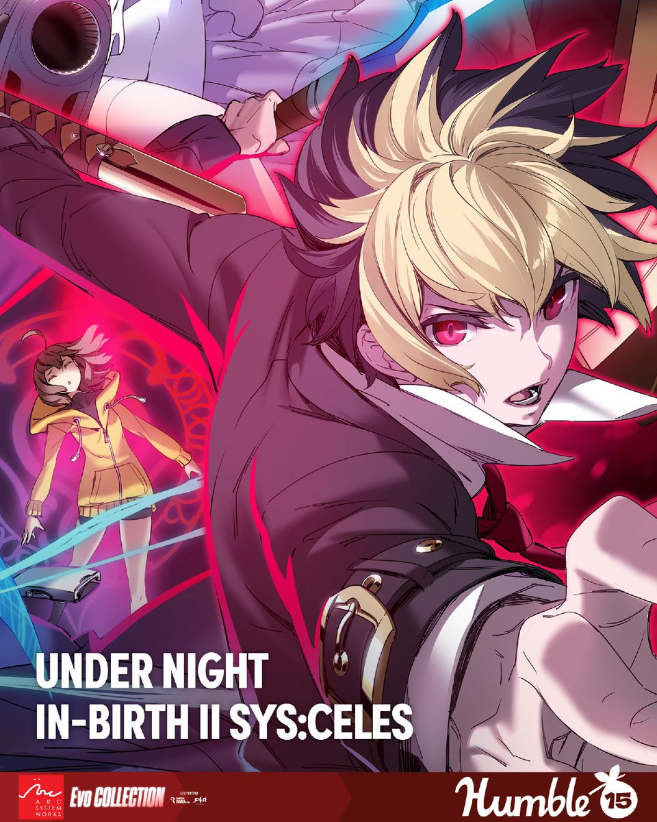 humble's tweet photo. Ready? Fight! Dive into the Arc System Works: Evo Collection featuring games like:

- Guilty Gear -STRIVE-
- Blazblue: Central Fiction
- Under Night In-Birth II Sys:Celes
- and more! Supports @Fight4Rare | https://t.co/WhNfgKj2rN https://t.co/489fmydCoV