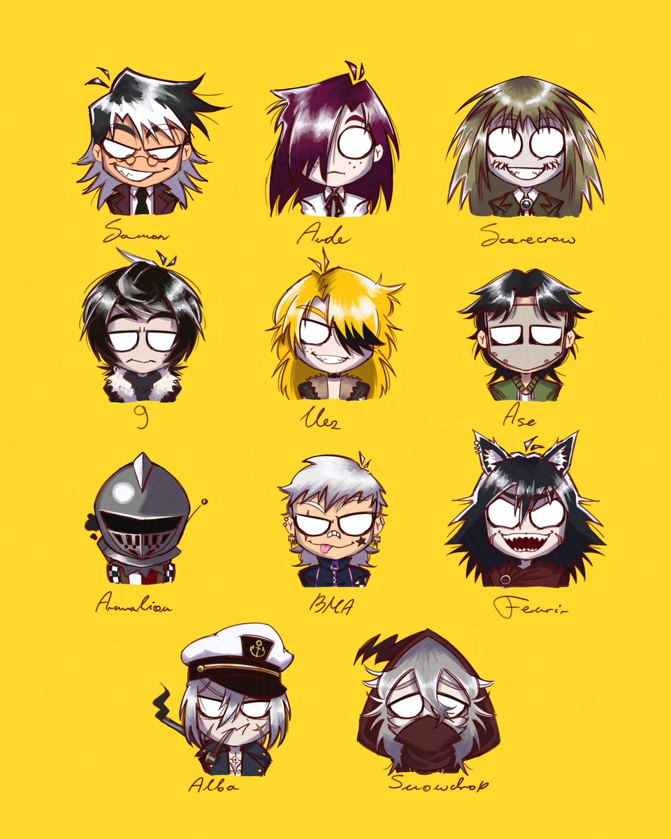 villionic's tweet photo. new icons for all my current OCs https://t.co/Y1vBkgZ8Z8