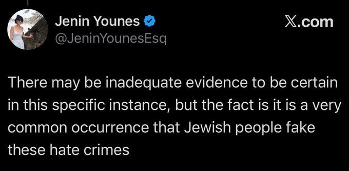 maplebonk's tweet photo. @JeninYounesEsq @kthalps @JesseBrown @DanielBMate You are a disgusting bigot who engages in antisemitic conspiracy theories. 

Vile. https://t.co/l9vIdkGH2H