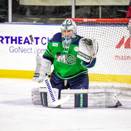 BlackAndGold277's tweet photo. Sounds like the ECHL Maine Mariners are parting ways with goaltender Brad Arvanitis, per a recent report from @ep_transfers. 
The 28-year-old Mass native is heading overseas to play for the Guildford Flames in the EIHL for the 2026/27 season.
@MarinersOfMaine #NHLBruins #ECHL https://t.co/3pbIWIZQxi