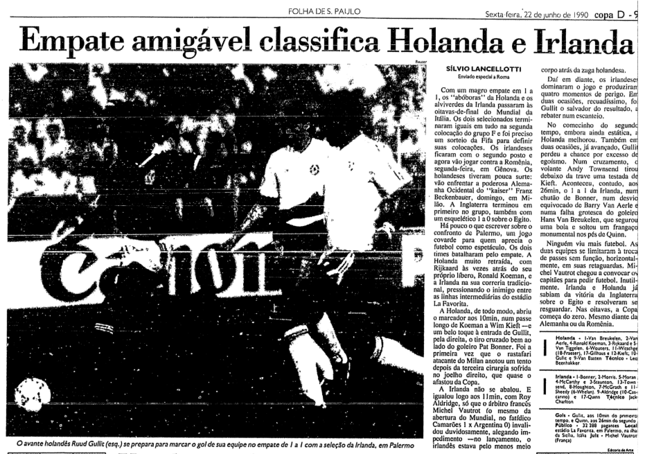 lbertozzi's tweet photo. Classificar os melhores terceiros não é uma novidade: foi assim entre 1986 e 1994. 

Então, o "empate amigável" já era uma instituição, como descrevia o delicioso texto de Sílvio Lancelotti na Folha em 1990.

📸 Acervo Folha https://t.co/048jVfGhoq