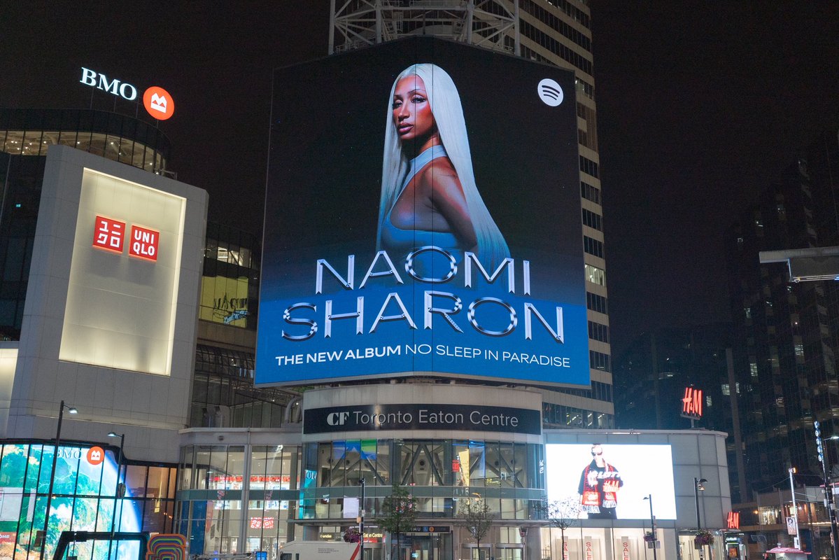 NaomiSharon's tweet photo. No Sleep In Paradise, OUT NOW +++ Thank you @Spotify https://t.co/Gvhrf0m20e