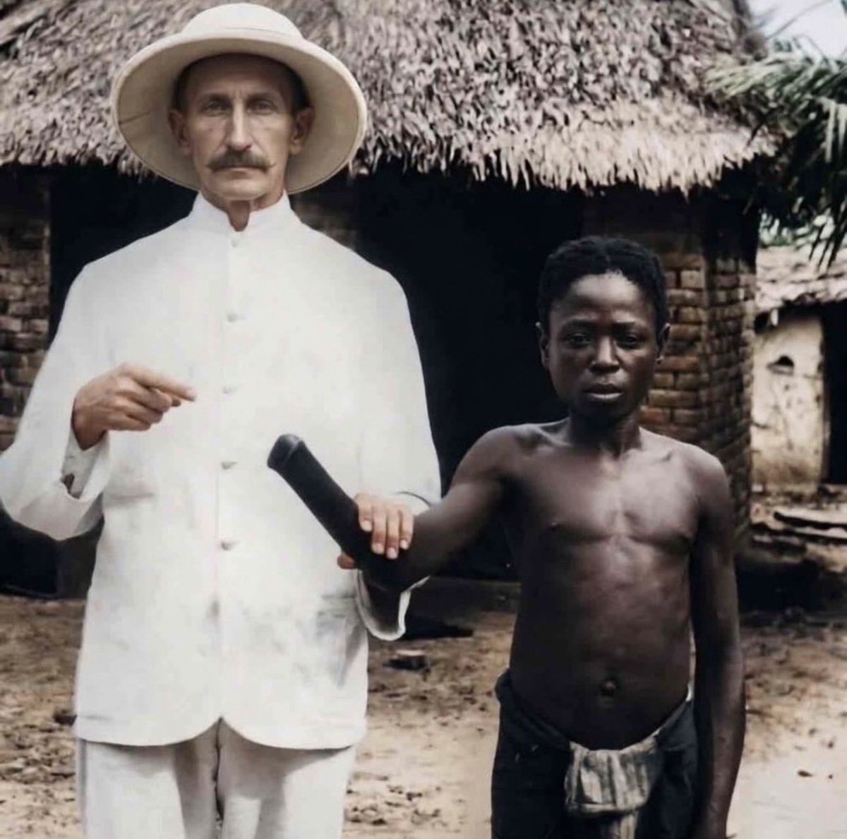 DailyNewsIran's tweet photo. Those who committed crimes against Humanity ,Have no right to talk about Human Rights 

By the way who did this to Africans? https://t.co/DVI6e59ai5