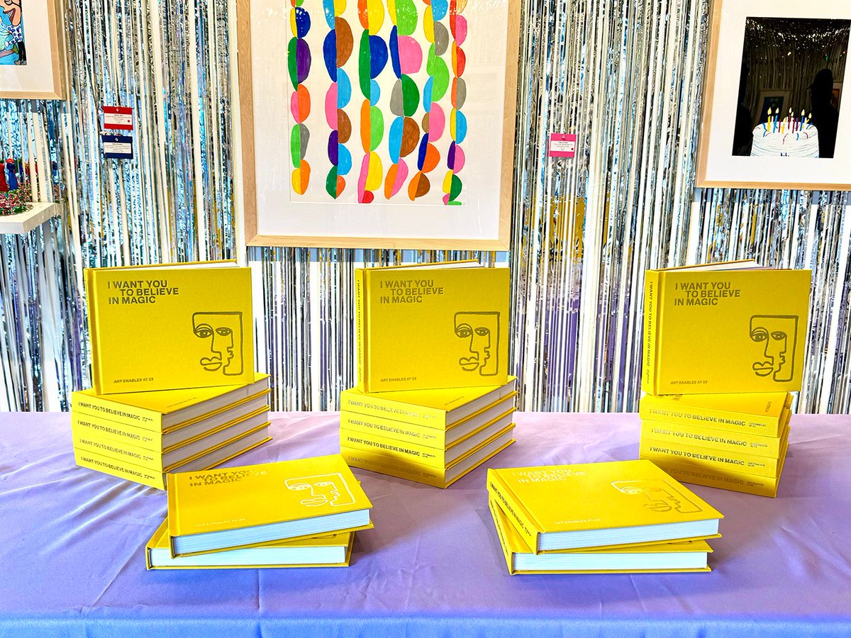 ArtEnables's tweet photo. Thanks to the friends who joined us last night for a meaningful talk and reading of quotes from our brand new 25th anniversary book. Cheers to 25 years of this incredible community! 💓🫶 💘 Get your copy in person or on our website. Shipping available! https://t.co/Ru4Ik5RaDD https://t.co/02UfEujYNr
