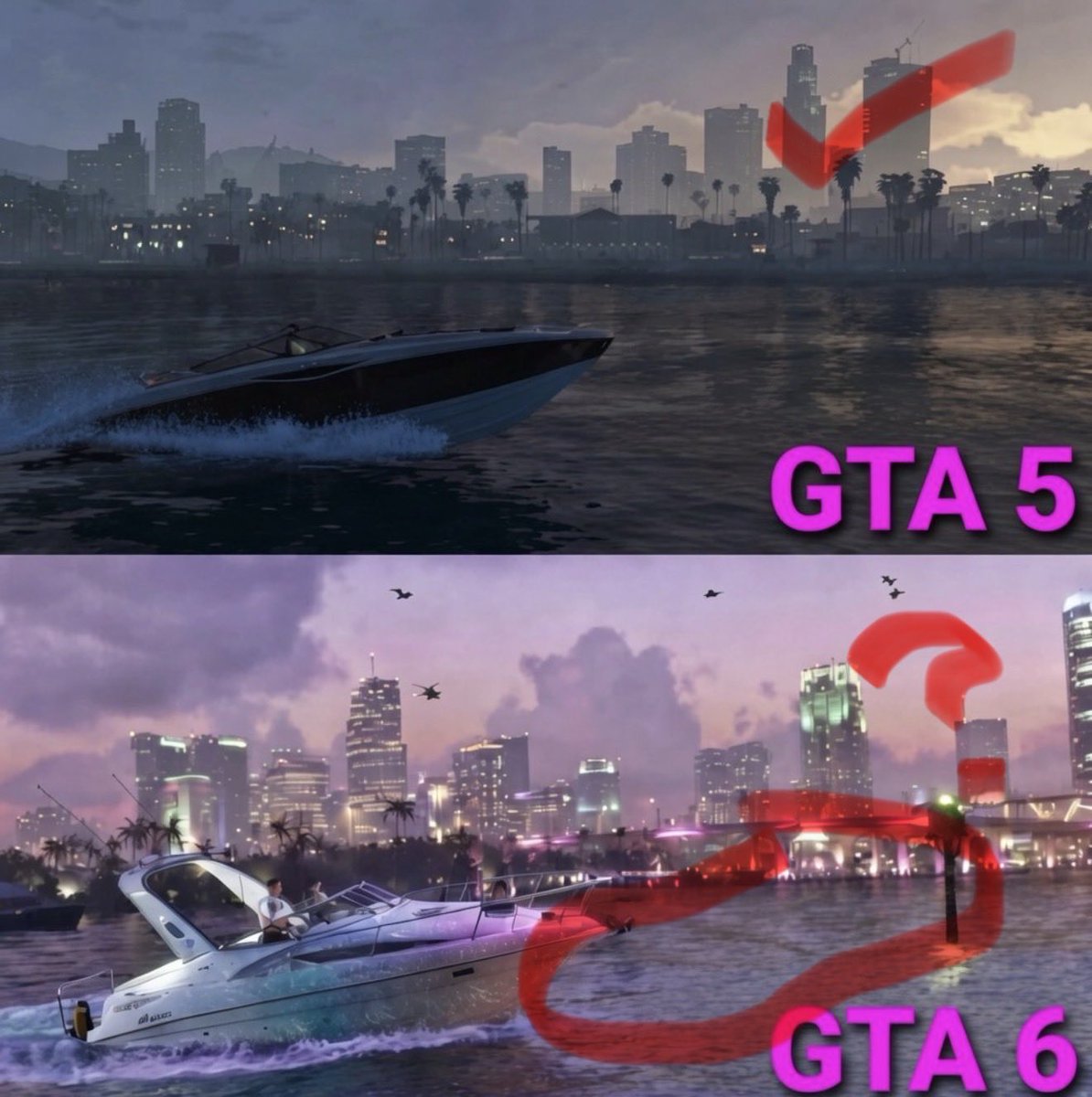 Mrxican's tweet photo. @_GTAVI_ At this point, their just making money from fans that missed their "good old days". BECAUSE WHAT IS THIS, WHY IS THERE NO REFLECTION https://t.co/FM2jloRn2O