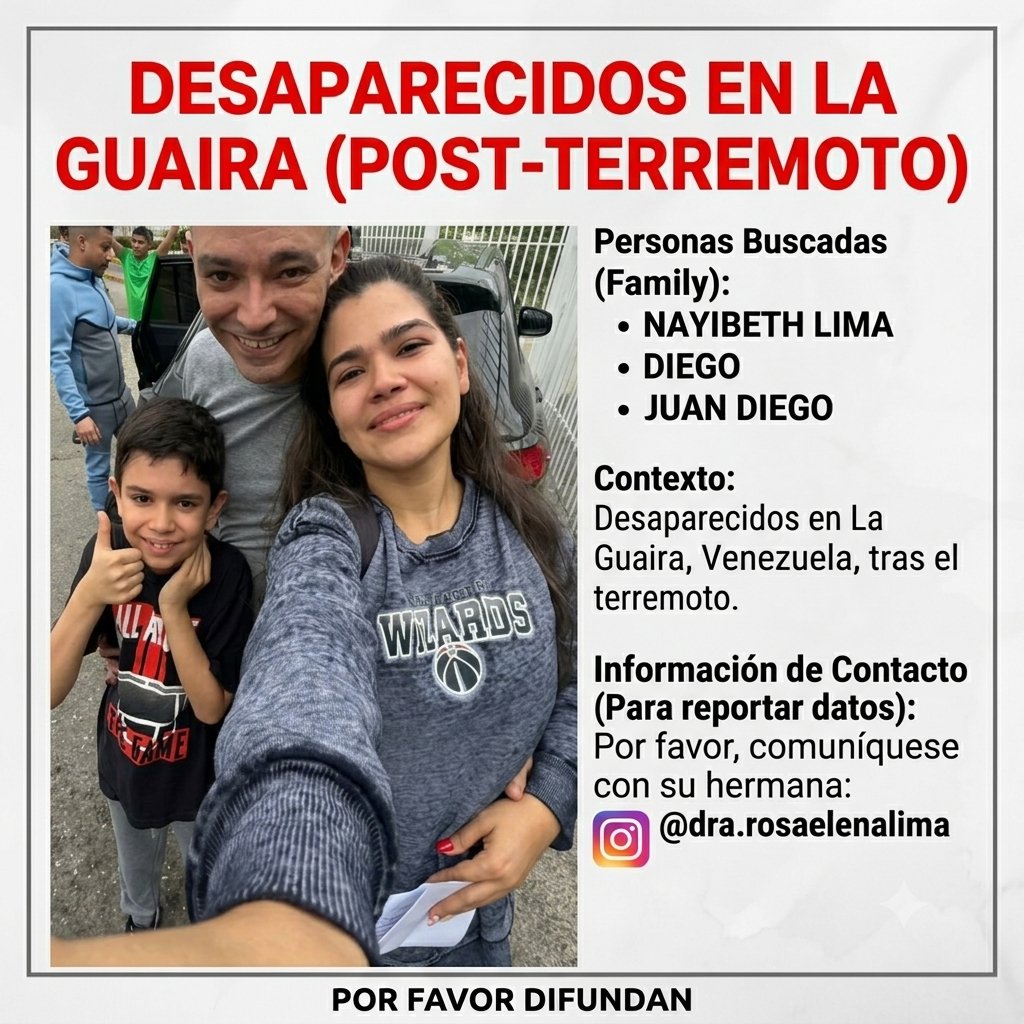 jgcabello20's tweet photo. AYUDA! ESTA CON VIDA EN LOS ESCOMBROS
Edf Coral Mar Piso 3, Nayibeth Lima esta con VIDA, junto a su esposo y su niño de 5 años, se logro comunicar con un familiar que se encuentra bajo los escombros. AYUDA DIFUNDIENDO POR FAVOR
@EmmaRincon https://t.co/Viu81HESOb