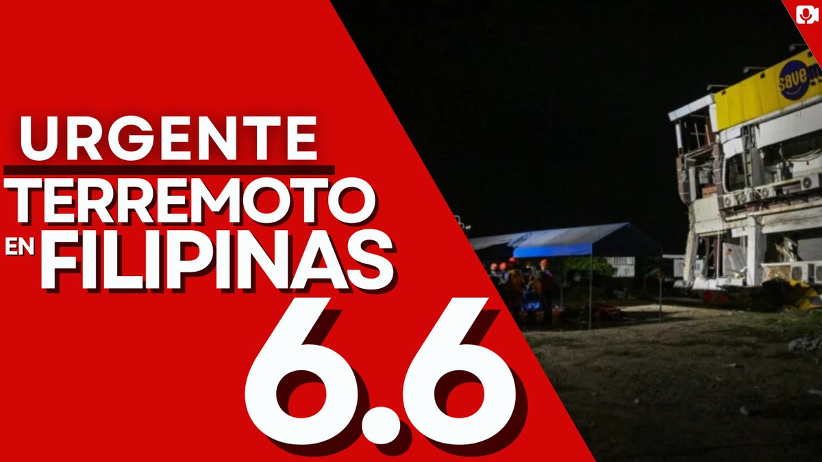 cafematv's tweet photo. #ULTIMAHORA | 🇵🇭 | FUERTE SISMO SACUDE EL SUR DE FILIPINAS  Un terremoto de magnitud 6.5 se registró en la isla de Mindanao, en el sur de Filipinas.   https://t.co/T9cD7e91HB #Philippines #Mindanao #Earthquake https://t.co/MIgBtyaDqH