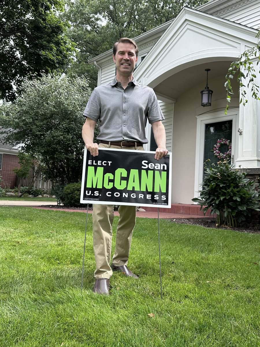 SeanAMcCann's tweet photo. Yard signs are here! You can get yours at your local county party office or request one by emailing us at info@seanmccannforcongress.com. https://t.co/szHrL0PxpT