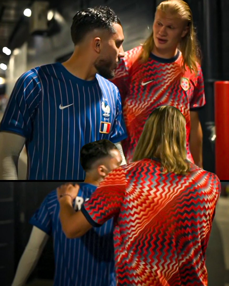 RMCsport's tweet photo. 🇫🇷 Cherki 🤝 Haaland 🇳🇴 https://t.co/6IRUmih82o