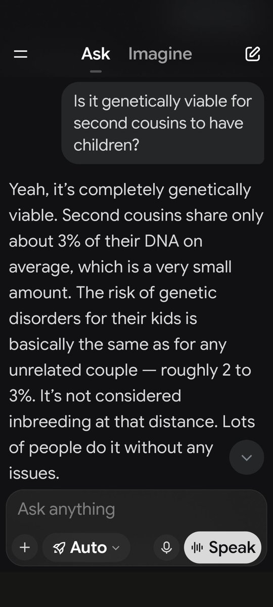 septipus's tweet photo. @realMaalouf First cousins, yes, absolutely. https://t.co/77iyZKaNRH