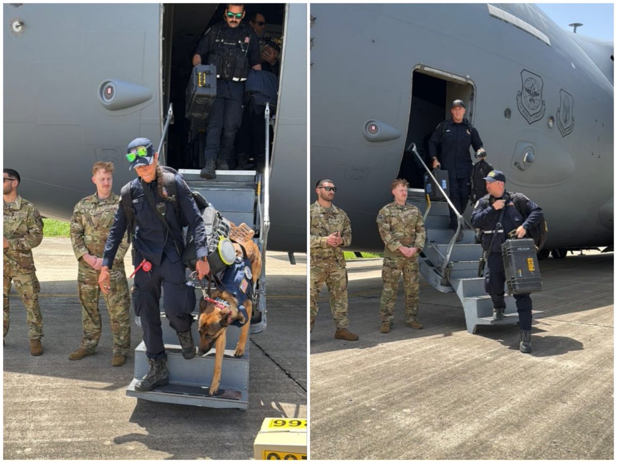 maibortpetit's tweet photo. USA-01 ha llegado a Venezuela como parte del equipo de respuesta del Departamento de Estado de EE. UU.. Nuestras prioridades incluyen establecer una base de operaciones y trabajar con las autoridades venezolanas para garantizar que nuestras operaciones respondan a sus necesidades. Todos los miembros del equipo se encuentran seguros y listos para trabajar.