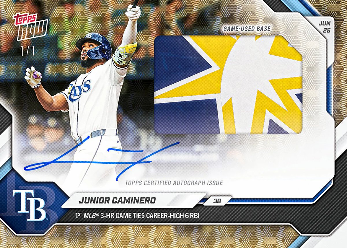 LOL 2026 Junior Mark Racer フォトカード Junior Caminero - 2026 MLB Topps NOW® - Card 377 $11.99, look for