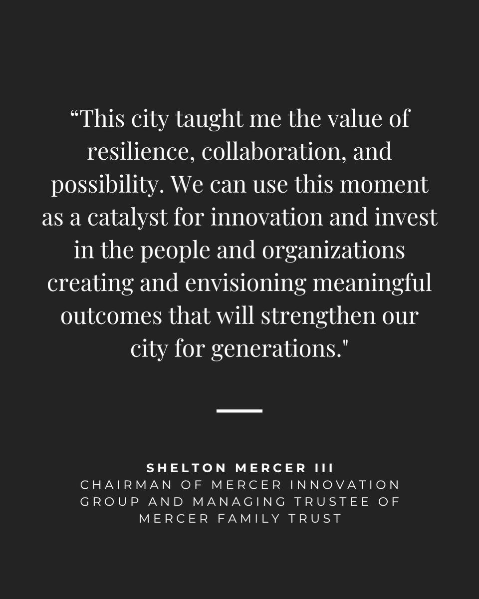 SheltonMercer3's tweet photo. Proud to launch the MERCER Outcomes & Innovation Fund with an initial $250,000 investment through the Mercer Family Trust to accelerate innovation, strengthen community impact, and create measurable outcomes.

We’re honored to recognize the 2026 recipients:
 • Sharing Excess @sharingexcess 
 • The Lenfest Institute for Journalism @lenfestinst 
 • City Year Philadelphia @CityYearPhilly 
 • African American Chamber of Commerce @official_AACC 
 • Please Touch Museum @pleasetouch 
 • Global Philadelphia Association @GlobalPhila 

This is the first step toward building a $25M catalyst for transformational outcomes in communities nationwide by 2030.

Read more: https://t.co/ktUPoRhXoI

#Mercer250
Special thanks to My phenomenal Team Mercer, @KruppKomm,  Four Seasons Philadelphia, Nicole Cashman and @CashmanAssoc