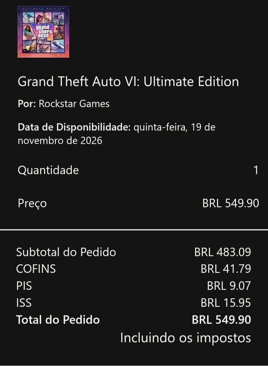 xicaraflamengo's tweet photo. obrigado estado brasileiro por taxar até joguinho de vídeo game, eu amo pagar imposto https://t.co/oCwE5PNuFj