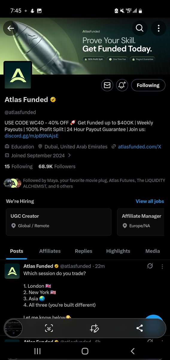 Chrysbtc's tweet photo. @mrfocused3 @atlasfunded @atlas_futures @PipsCabal @yamubaa  @Fx_high_priest @Ahmad_zakeey https://t.co/hg3J8T6qhi