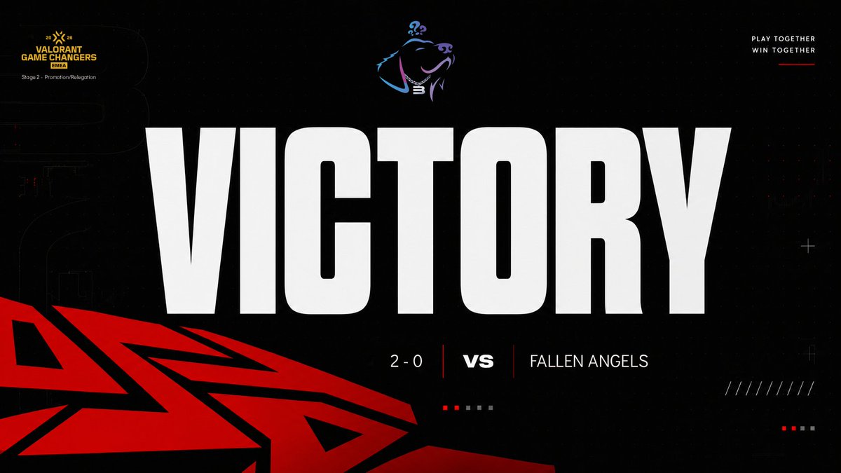 bfgnorway's tweet photo. PLAYOFFS SECURED! 🐾💜

Bitfix Puppies defeat #FallenAngels and move on to the Stage 2 Promotion // Relegation Playoffs 👊

3 wins from 3 matches. GGWP 🤝

The journey continues 😈

#BitfixGaming x @Lost_Puppies #BPWIN https://t.co/Ej04KYUndV