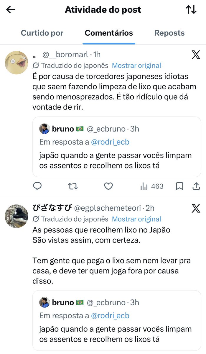 _ecbruno's tweet photo. agora eles estão achando que são chacotas por catar lixo https://t.co/c0jUqHzUJn