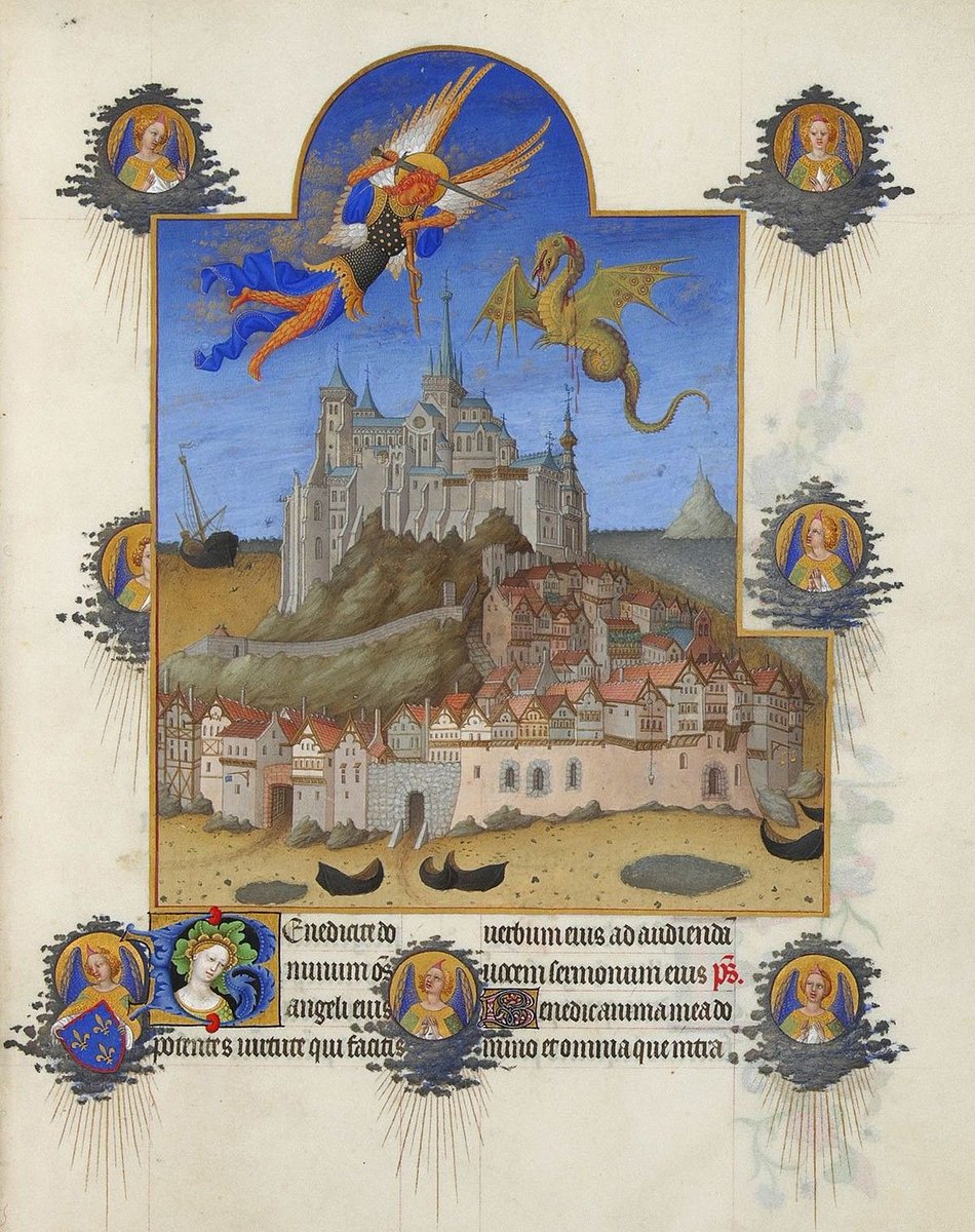 BrubenRuno's tweet photo. @nonregemesse From the same time period in Europe:
1) Mont Saint-Michel in the Duke of Berry’s Book of Hours, early 15th century;
2) Chateau de Mehun sur Yevre, 15th century;
3) Karlstejn Castle, 2nd half of the 14th century;
4) Louvre Castle, late 14th century. https://t.co/C5COvxIUVA