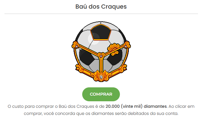 fsbubblet's tweet photo. Acaba de ser disponibilizado no site do @MeuHabblet o “Baú dos Craques” no valor de 20.000 diamantes. Após adquiri-lo você recebe um emblema exclusivo, e de forma aleatória uma das 27 estátuas que incluem 26 jogadores e o técnico. ⚽💎

Confira já em: https://t.co/YocuzGXcZO https://t.co/JCNVzkFSWr