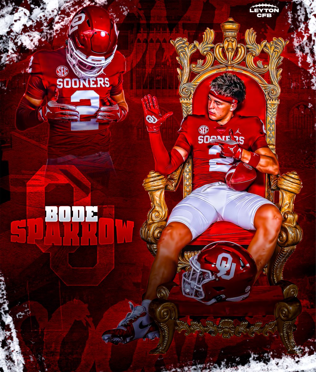 LeytonCFB's tweet photo. BREAKING: Four-star ATH Bode Sparrow has committed to Oklahoma, a source tells me.

The 6’2 195 ATH from Kaysville, UT chose Oklahoma over BYU, Utah, and Oregon.

Bode is the No. 2 ATH in the class of 2027.

#BoomerSooner https://t.co/1hW4tApy5H
