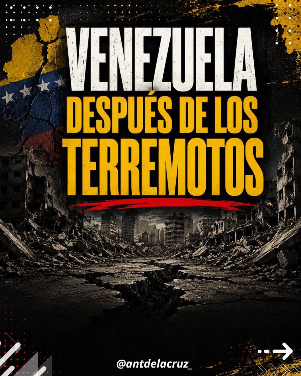 antdelacruz_'s tweet photo. Venezuela después de los terremotos

Los terremotos que han sacudido a Venezuela no solo dejaron daños en edificios, carreteras y servicios públicos. También expusieron una realidad que durante años permaneció oculta detrás de la propaganda: la fortaleza de un Estado no se mide por sus discursos, sino por su capacidad de proteger a sus ciudadanos cuando más lo necesitan.

Las catástrofes naturales tienen una característica ineludible: no distinguen entre ideologías ni aceptan relatos políticos. En momentos de emergencia, las consignas dejan de importar y solo cuenta la capacidad de rescatar personas, atender hospitales, restablecer las comunicaciones, distribuir ayuda y coordinar una respuesta eficaz.

En este nuevo artículo analizo cómo la tragedia puede convertirse en un punto de inflexión para Venezuela. Reflexiono sobre el papel de la ayuda internacional, el significado real de la soberanía cuando un Estado pierde capacidades esenciales y por qué la reconstrucción institucional será mucho más importante que cualquier disputa política.

La verdadera transición no comienza únicamente cuando cambia un gobierno. Comienza cuando un país recupera instituciones capaces de garantizar seguridad, justicia, servicios públicos y oportunidades para todos sus ciudadanos.

Hoy Venezuela enfrenta una pregunta histórica: ¿será esta tragedia un episodio más de sufrimiento o el inicio de una reconstrucción profunda del Estado y de la vida nacional?

Los invito a leer el artículo completo y a compartir su opinión. El debate sobre el futuro de Venezuela apenas comienza, y sus ideas también forman parte de esa conversación.

#Venezuela #Terremotos #Transición #Instituciones #Geopolítica #AntonioDeLaCruz