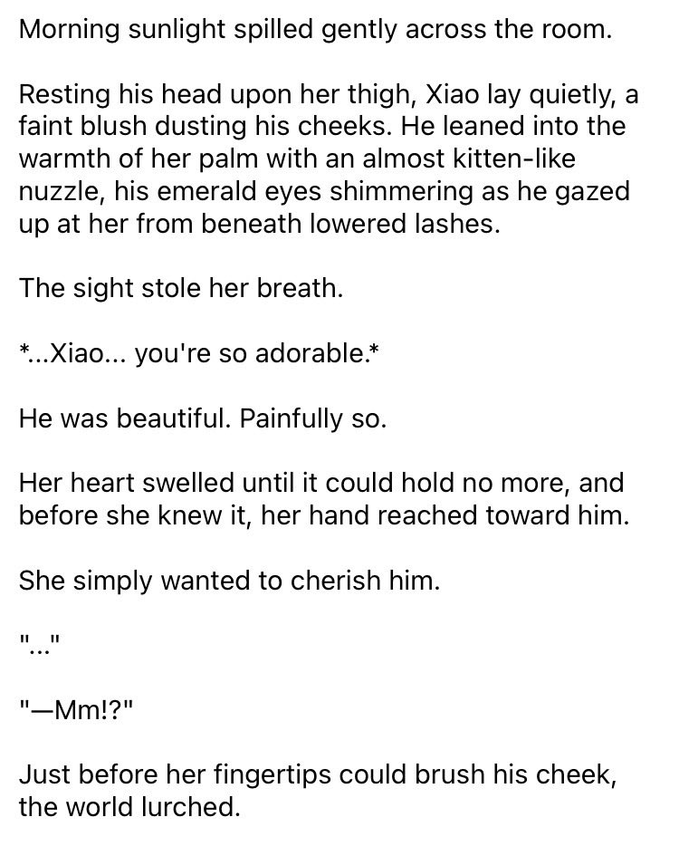 Lust_Monopoly's tweet photo. Xiao reader-insert
English version https://t.co/g63OXo3hAa