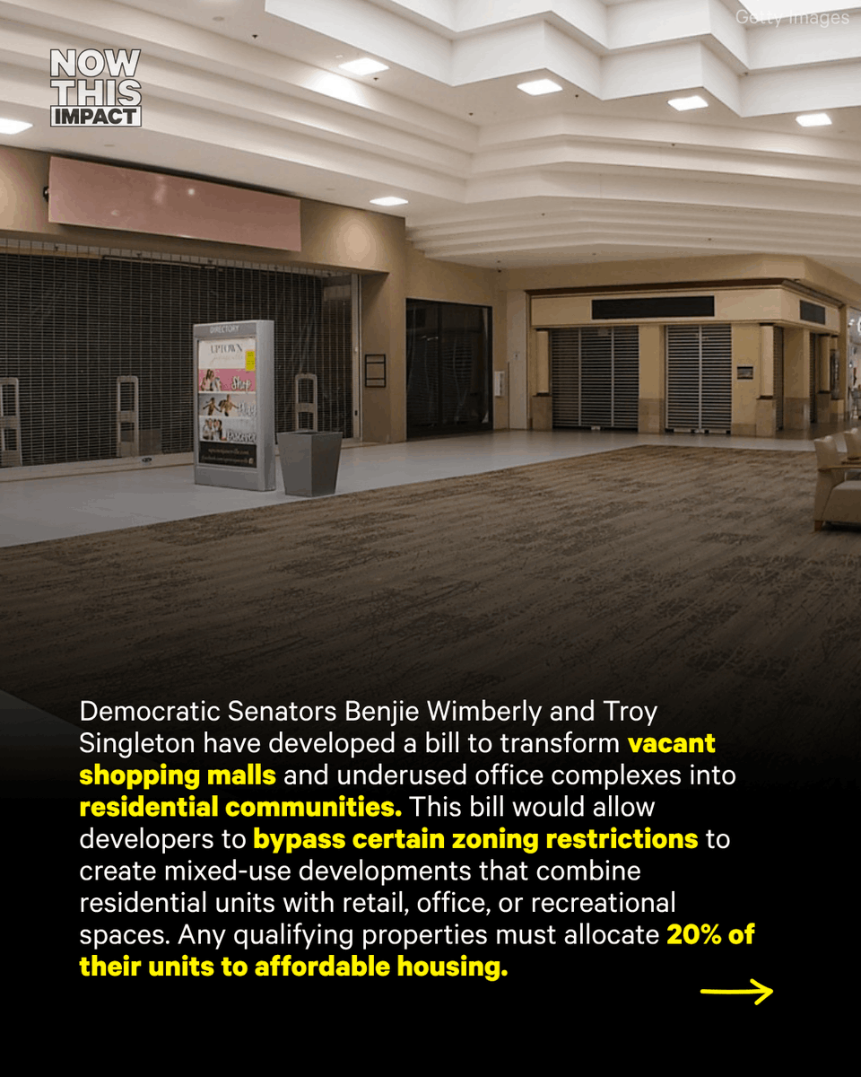 nowthisimpact's tweet photo. Yes, let’s put these empty malls to good use. https://t.co/GpnxLakC3K