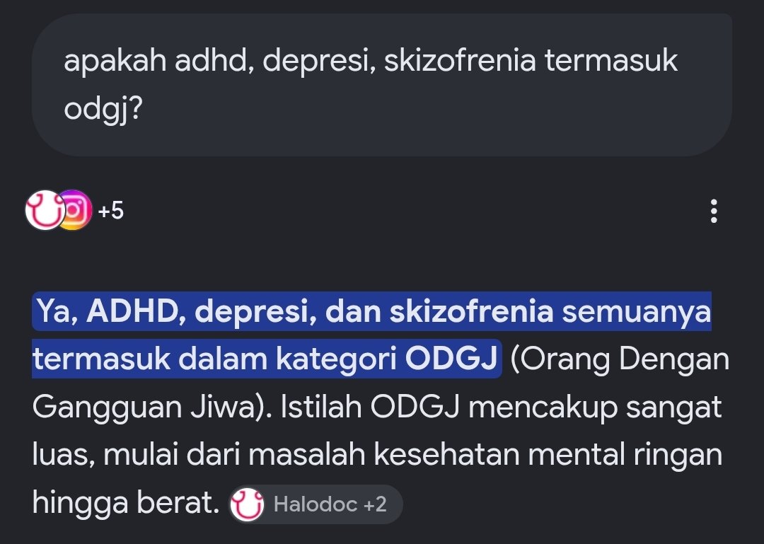 gagakhytam's tweet photo. Btw orang2 dengan depresi, adhd, skizofrenia itu tergolong sebagai ODGJ. ODGJ gk cuman yang hilang akal aj. Satir ini bahaya karena membahayakan kelompok rentan. Bukannya mengkritik RI1, malah melanggengkan stigma pada yg lebih rentan dan lemah.

Ini ableisme dibungkus nirempati. https://t.co/REz0FejHxc