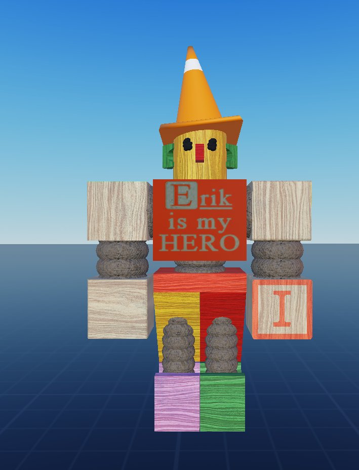 WIREDMETALPLANT's tweet photo. Based on the Erik is my hero shirt and the traffic cone, dubbed Conerad
#robloxstudio #meshbuild https://t.co/CFzxPXZgQt