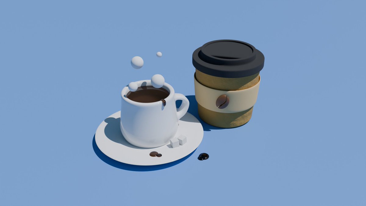 mugible's tweet photo. おはようございます！
コーヒー片手に今日も頑張ります
#blender https://t.co/WZFQo97DXX
