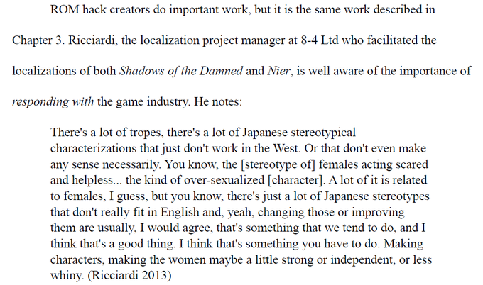 Scratch_Point_Z's tweet photo. 8-4 is not a high quality translation company, they're among the worst offenders when it comes to blatantly changing Japanese scripts by adding unnecessary jokes & subversive political commentary. 

One of the founders admits to changing female character personalities because it doesn't suit "modern Western sensibilities" & believes doing so is a very good thing™. 

These localizers cannot be trusted to do Japanese media justice in English, because rather than providing a faithful translation they believe scripts must be adapted to fit what they deem acceptable social standards.

It should never be their job to change the story or characters.