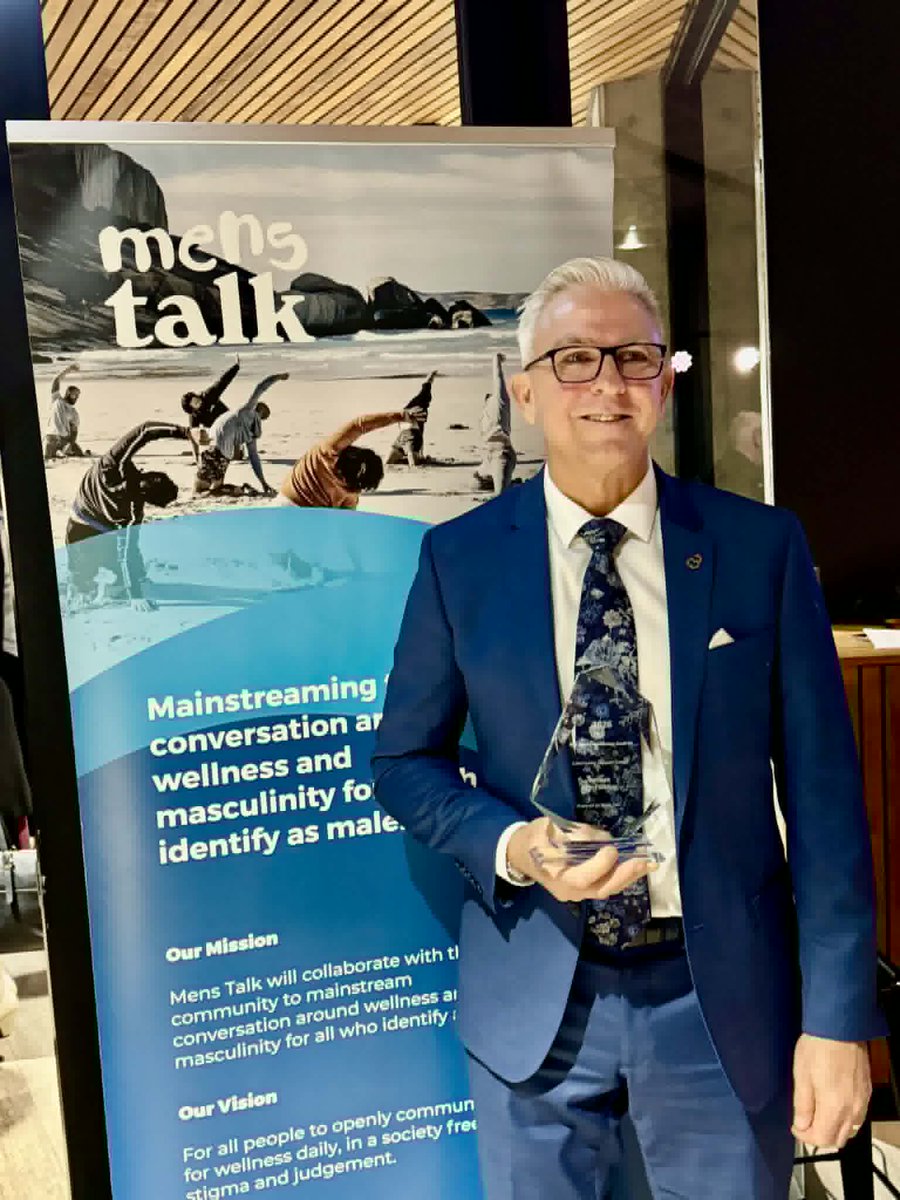 BrettDellar's tweet photo. Last week I had the privilege of attending the Men's Talk AU Mental Health Awards.

I was honoured to be nominated as a finalist in three categories and incredibly grateful and humble to receive the Stuart Aubrey MLA Community Support Award.

Over the past eight years, I have had the opportunity to share my story, write books, facilitate workshops, coach individuals and couples, and support thousands of people through some of life's most challenging moments.

This award is not just recognition of my work. It is recognition of the people who have trusted me with their stories, their struggles, and their growth.

No one does this alone. A huge thank you to my beautiful wife Kim, whose unwavering support, encouragement, and belief have helped make all of this possible.

Thank you to Karinda Lobb for the nominations, Paul Litwin and the Men's Talk AU team for creating such an incredible event, Stuart Aubrey MLA, the sponsors, and everyone involved in supporting men's mental health across Australia.

Congratulations to all the finalists, nominees, and award recipients. The work being done in this space is changing lives, strengthening families, and creating stronger communities.

I am grateful, proud, and excited for what lies ahead.
Thank you.