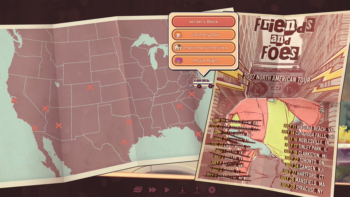 yamharvest's tweet photo. Who have you been spending your free time with on tour? Were there any tough decisions you had to make?

And if you haven't set off on tour yet, summer haze/glory days is currently 10% off for the Steam Summer Sale!
→ https://t.co/UF3R9mK2ll https://t.co/ACmEUEEW01