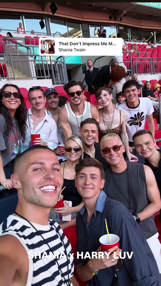 dailyjlocke's tweet photo. joe locke, dylan mulvaney, and more at harry styles' "together, together" tour featuring shania twain (📸: jackremmington on instagram) https://t.co/HQwSe2jUiN