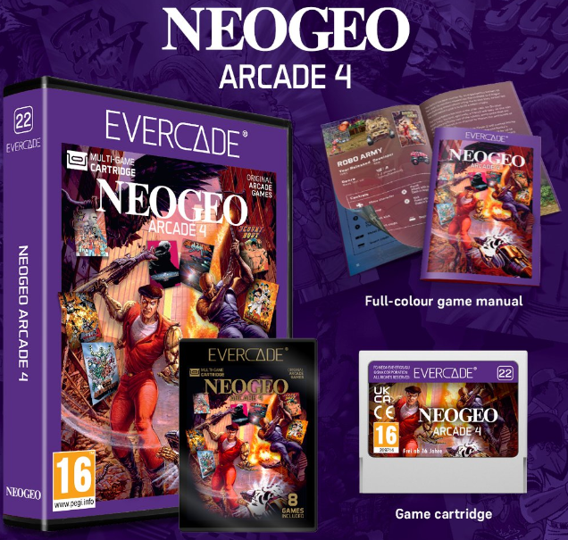 atisal's tweet photo. El cartucho #NEOGEO Arcade 4 de @PLAION_ES ya disponible para #Evercade.
Incluye 8 juegazos:
- #3COUNTBOUT
- #BASEBALLSTARS2
- #BLAZINGSTAR
- #FATALFURY SPECIAL
- #KINGOFTHEMONSTERS
- #METALSLUG4
- #ROBOARMY
- #THEKINGOFFIGHTERS 2002
https://t.co/49urneLj75 https://t.co/47Kf69KkP4