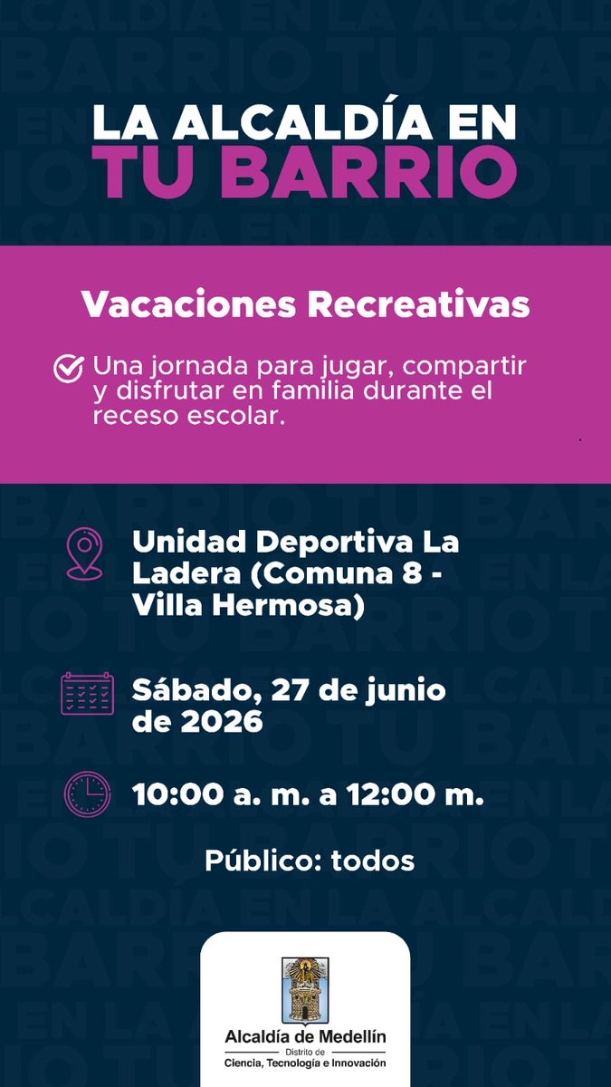 FicoGutierrez's tweet photo. Para mañana hay parche en Medellín.
Hay planes para todos: familia, amigos o para desconectarse.
Aprovechemos la ciudad! 
Más en https://t.co/ylK8VfUr8b y en https://t.co/5F9HN1tps4 https://t.co/yCCOiiQCl9