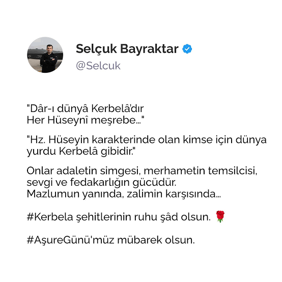 akk1976's tweet photo. Dâr-ı Dünya kerbelâdır, Her Hüseynî-meşrebe
12 Muharrem 1448

Şehitler Sultanı Hazreti Hüseyin ve Kerbela Şehitleri ile bugüne kadar HÂK, Hâkikat, Adalet, İzzet ve Şeref için Can veren Tüm Şehitlerimizi RAHMET ve tâzim ile yâd ediyoruz... https://t.co/sLsJ0EsoJF