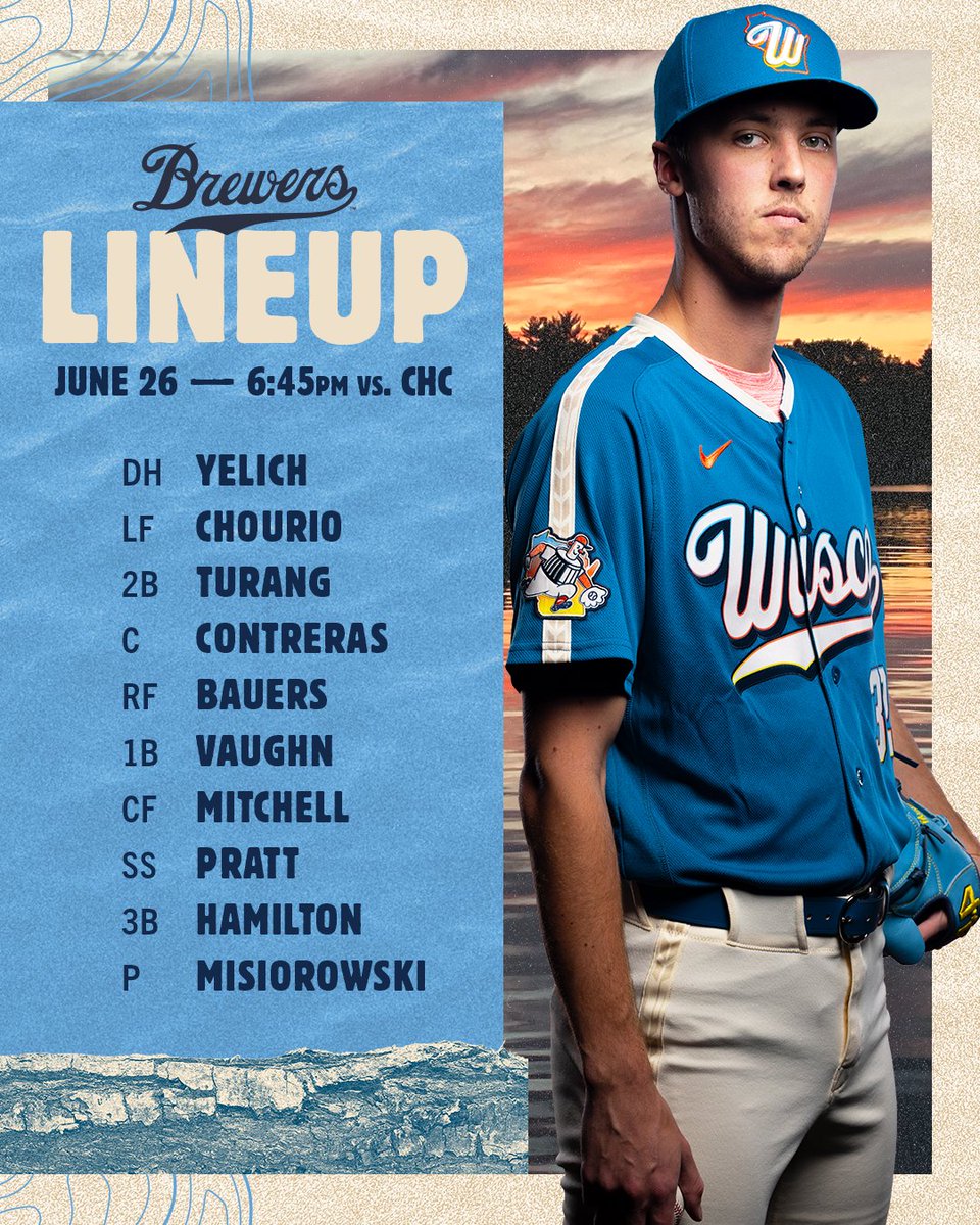 Brewers's tweet photo. Rivalry weekend in MKE
📺: Apple TV
📻: WTMJ
#ThisIsMyCrew https://t.co/0GlD4GwJ15